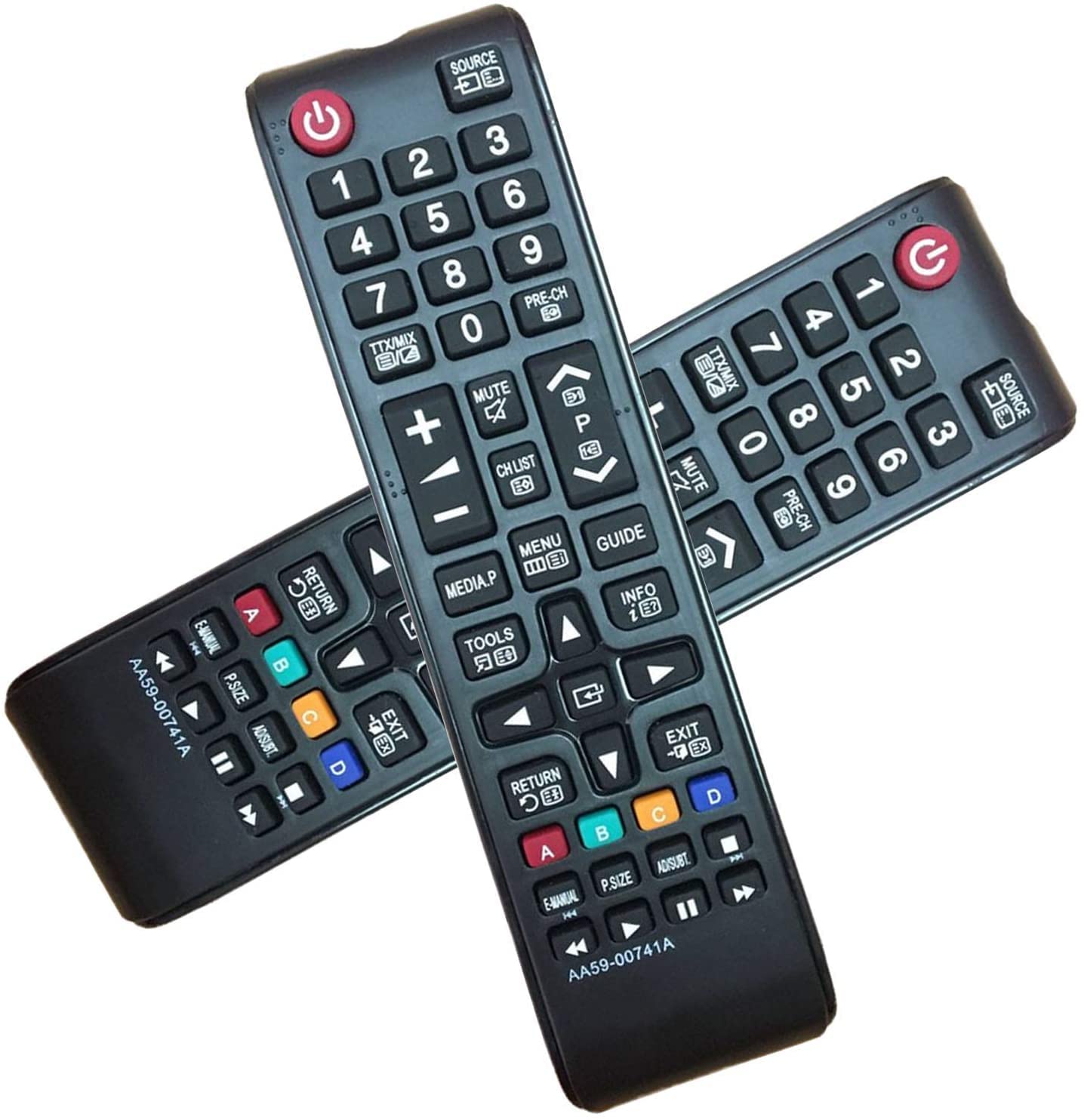 Samsung Smart TV Remote Control Replacement AA59-00741A - Compatible with Samsung TVs, No Setup Required - Perfect for Living Room, Bedroom & Home Theater Use