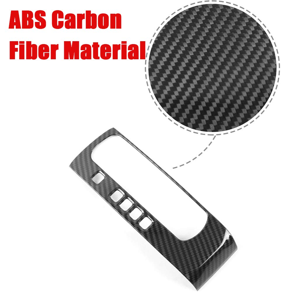 XITER Carbon Fiber Gear Panel Trim & Shift Box Cover for 2016-2021 Honda Civic 10th Gen (Automatic Transmission) - 2PC Interior Accessories for Enhanced Car Styling & Protection