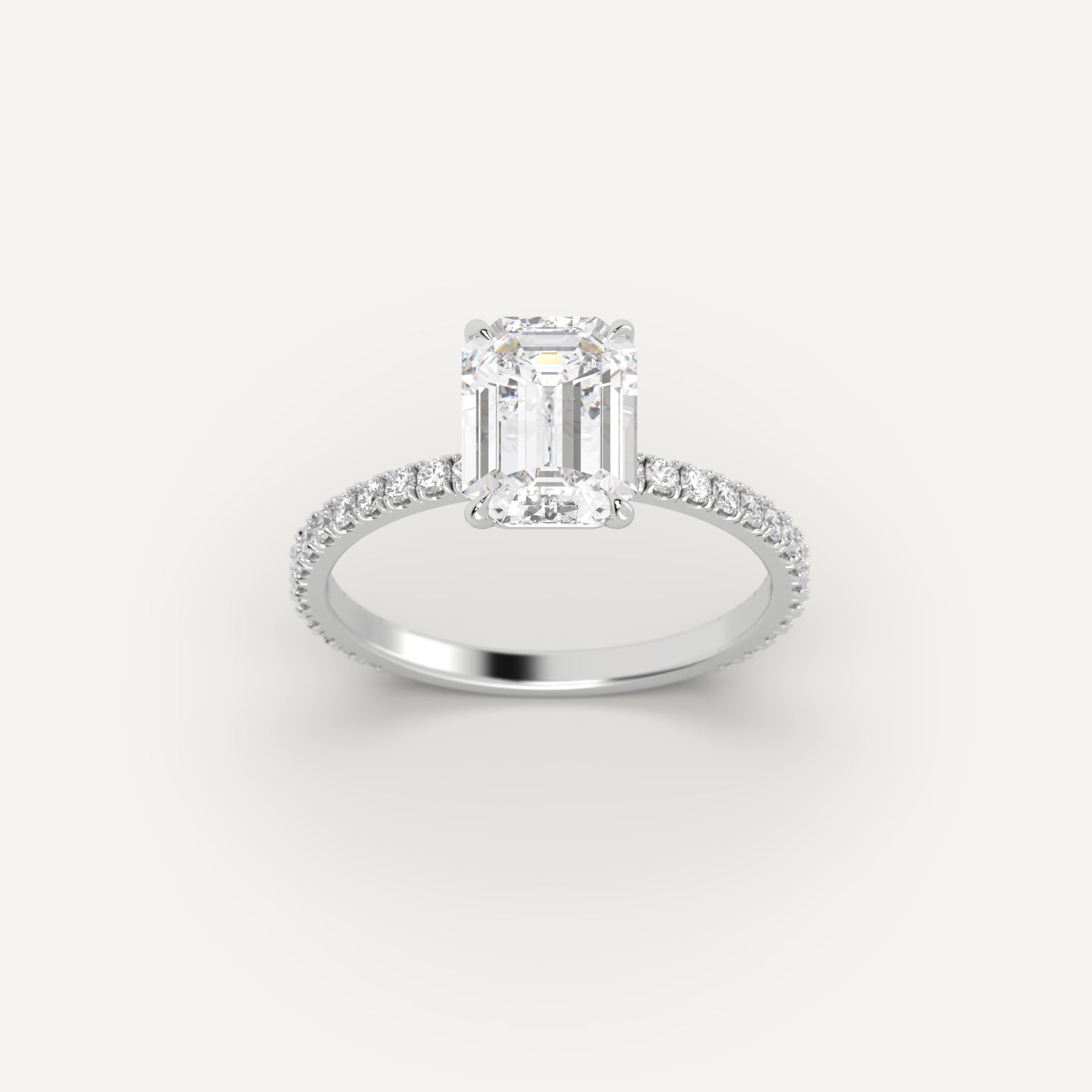 2 Carat Emerald Cut Diamond Ring - Elegant Solitaire Engagement Ring for Women | Perfect for Proposals, Anniversaries & Special Occasions