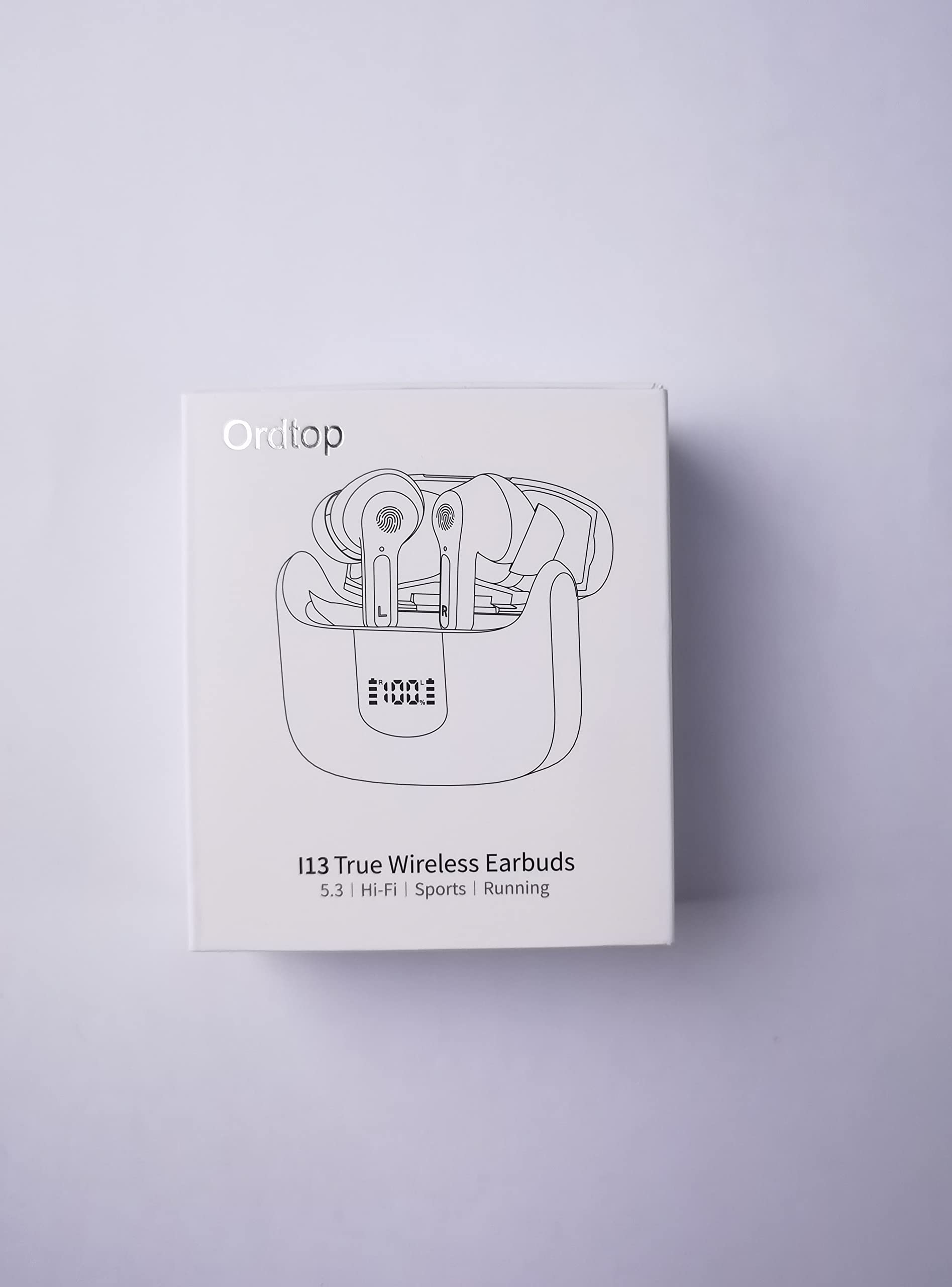 Premium Wireless Earbuds Bluetooth 5.3 with 4 ENC Noise Cancelling Mic, HiFi Stereo Deep Bass, 40H Playtime, LED Display, IP7 Waterproof - Perfect for Workouts, Commuting & Travel (Compatible with Android & iOS)