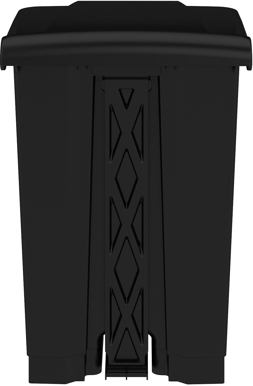 Safco 12 Gallon Plastic Step-On Trash Can with Lid - Durable Step-On Receptacle for Office, Kitchen, or Bathroom Waste Disposal [Model 9925]