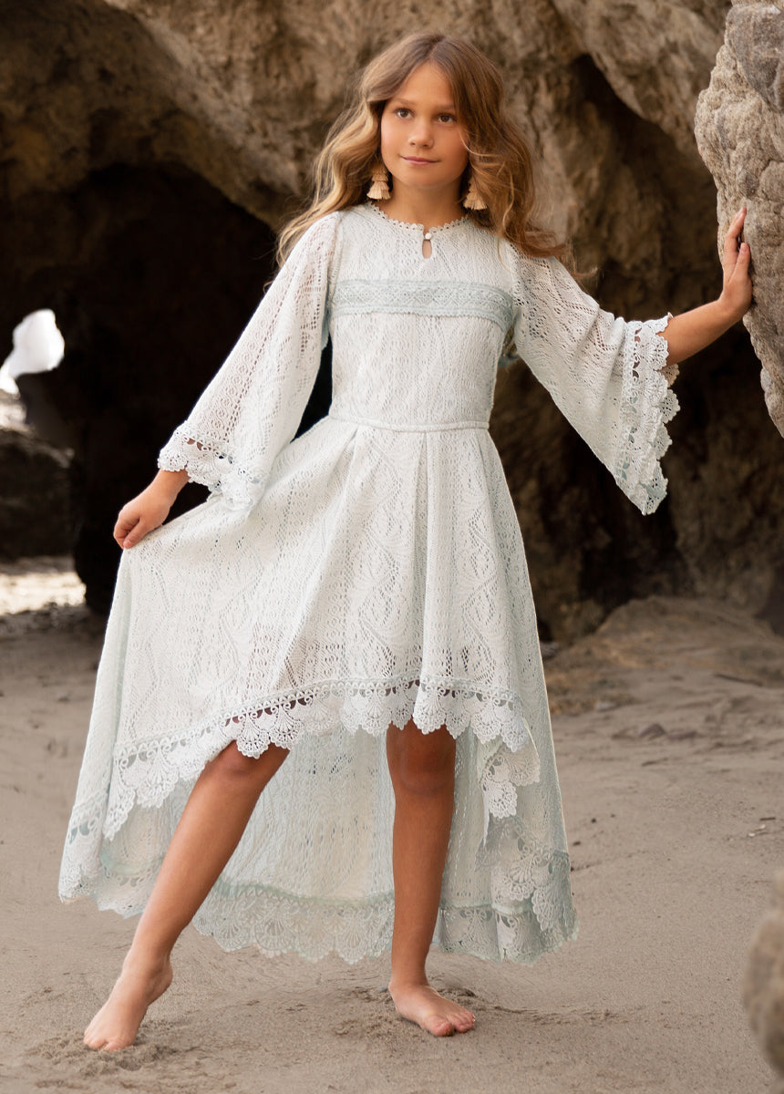 Blue Whisper Murni Dress - Elegant Flowy Maxi Dress for Women | Perfect for Summer Beach, Vacation & Casual Wear