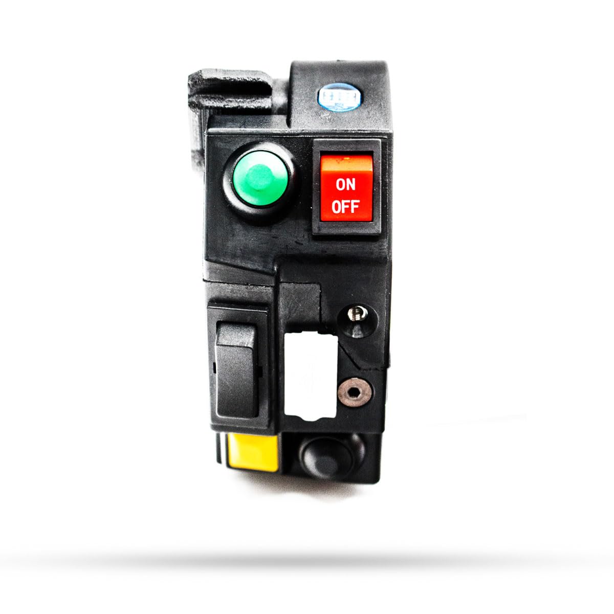 ATV Control Switches Box with Start Switch, Kill Switch, Light Bar Switch, Winch Switch, Reverse Override & Horn Button - Compatible with Arctic Cat, Brute Force, Polaris, Suzuki Twin Peaks, Yamaha Grizzly - Perfect for Off-Roading, Trail Riding & ATV Accessories Upgrade