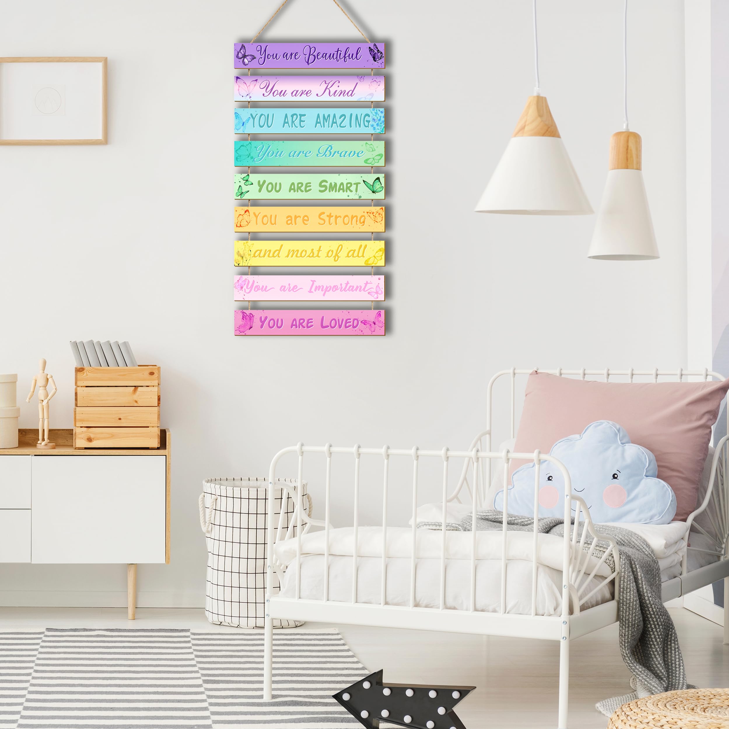 9-Piece Butterfly Room Decor Set for Teen Girls - Inspirational Wall Hanging Plaques, Princess Bedroom & Nursery Decor (Perfect for Birthday Gifts & Kids' Room Makeover)