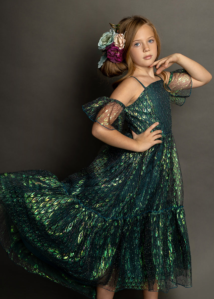 Chloe Oil Slick Print Dress for Women | Elegant Party & Evening Wear | Perfect for Date Night, Cocktail Parties & Special Occasions