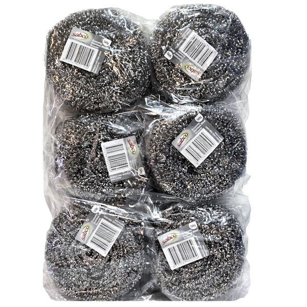 Sabco Economy Stainless Steel Scourer 50g - Heavy Duty Kitchen Cleaning Pads for Pots, Pans & Utensils - Rustproof & Durable Scrubbing Pads for Home & Commercial Use