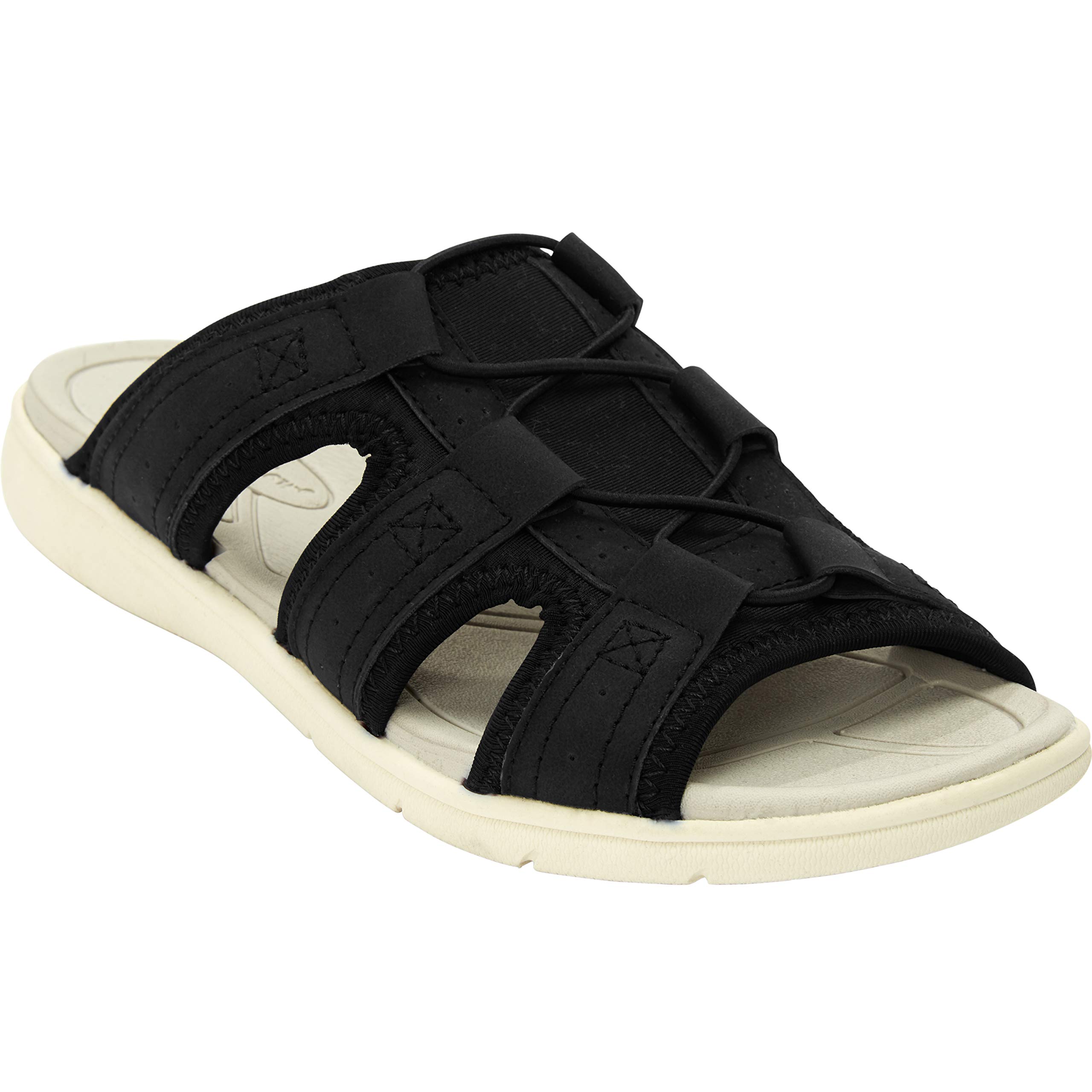 Comfortview Women's Wide Width Alivia Sandal - Comfortable Summer Sandals for Walking, Travel & Casual Wear