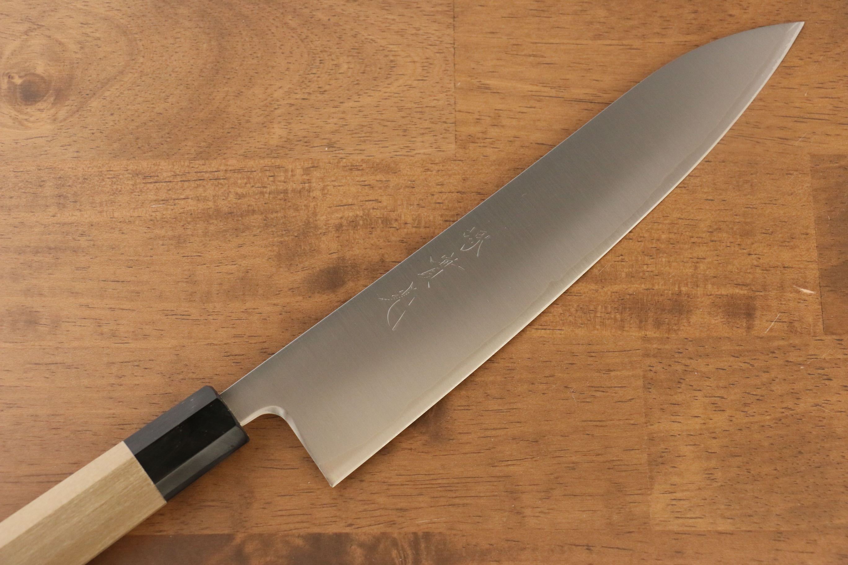 Premium Jikko SG2 Gyuto 240mm Japanese Chef Knife with Magnolia Wood Handle - Perfect for Sushi, Meat Slicing & Professional Kitchen Use