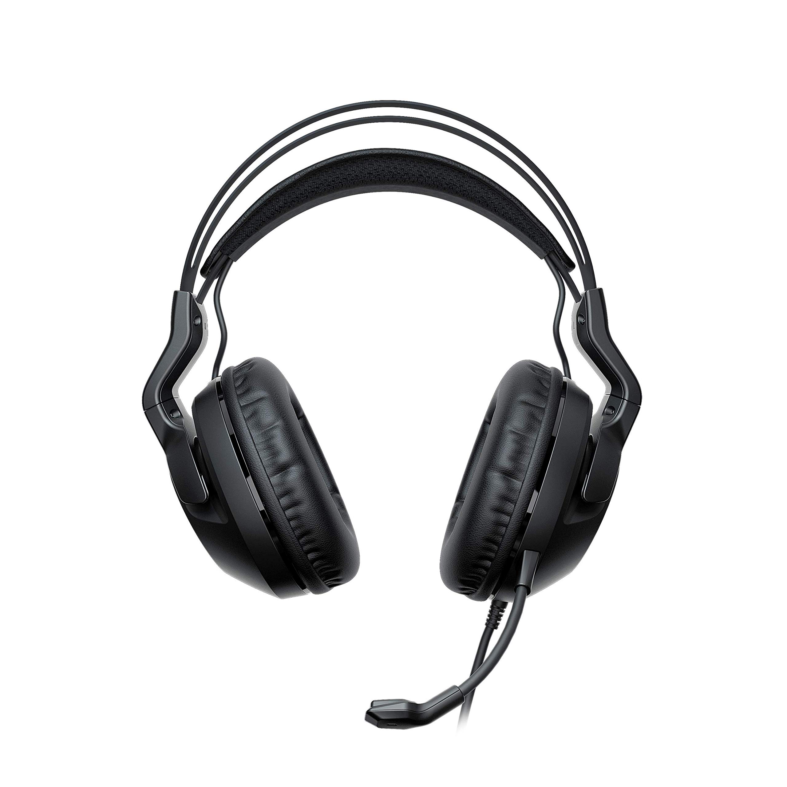 ROCCAT Elo X Stereo PC Gaming Headset - Wired Cross-Platform Headphones with Detachable Noise Cancelling Mic for PC, Mac, Xbox Series X|S, Xbox One, PlayStation & Mobile - Lightweight Comfort Design - Perfect for Gaming, Streaming & Online Meetings (Black)