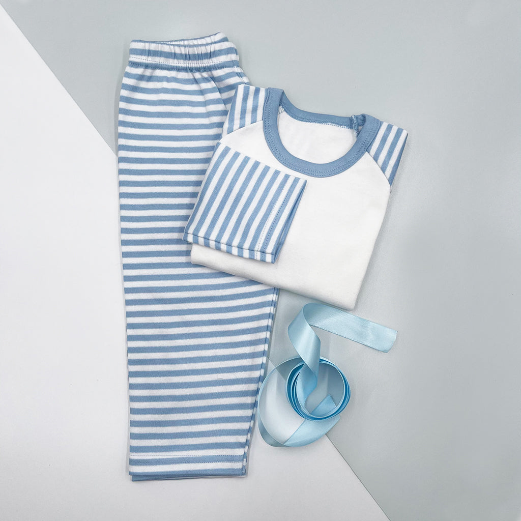 Personalized Baby Bunny Sleepy Time Hamper - Soft Blue Baby Bathrobe for Newborn to 12 Months | Cozy Nursery Essential for Bedtime & Bath Time