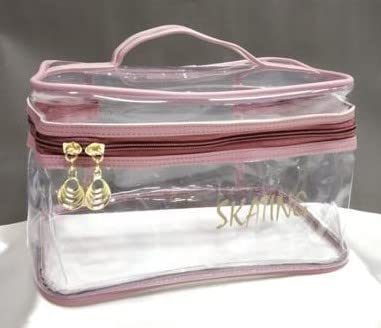 Multipurpose Travel Makeup Bag for Men & Women - Cosmetic, Shaving & Toiletry Organizer Pouch (Pink) - Perfect for Vacation, Gym & Daily Essentials Storage