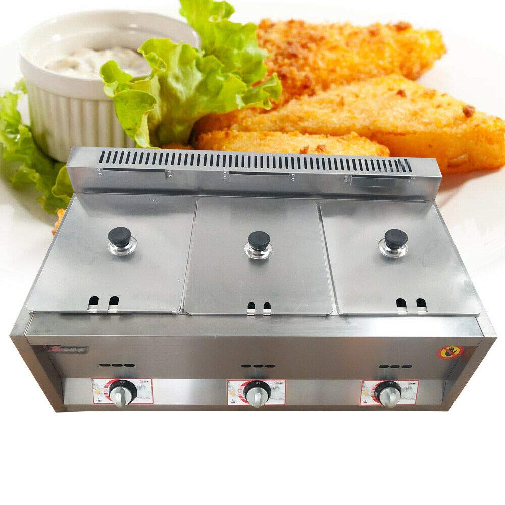 Electric Buffet Food Warmer & Steam Table - 6L (3-Pan) Commercial Catering Equipment for Restaurants, Hotels, and Events - Perfect for Buffet Lines, Banquets, and Catering Services