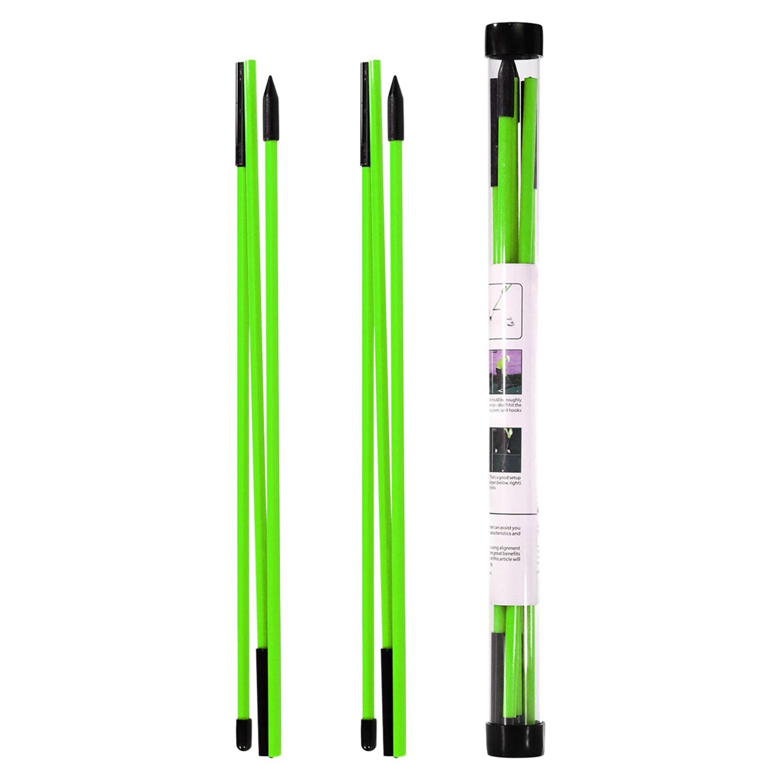 TOOYFUL 2 Pack Golf Alignment Sticks - Premium Golf Swing Training Aids & Practice Rods for Driving Range & Backyard Drills | Improve Accuracy & Alignment
