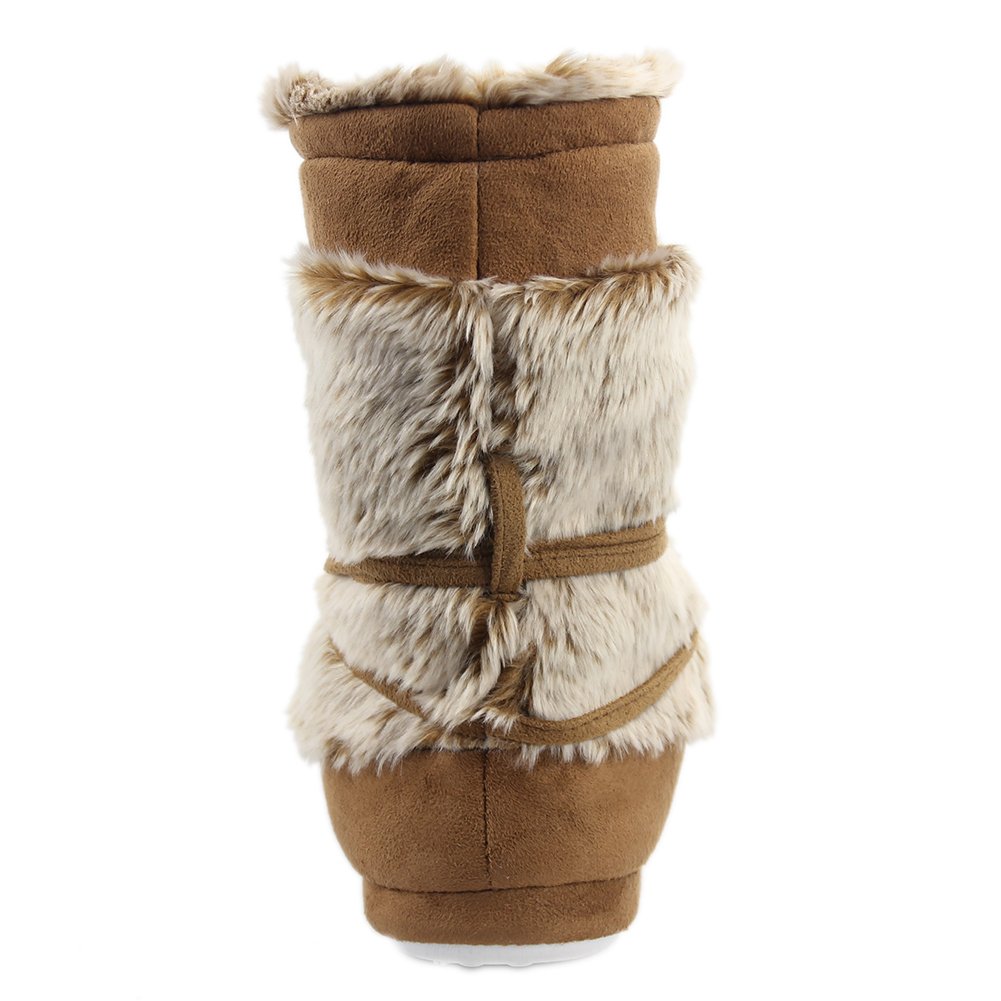 Women's Soft Fleece Plush House Slippers - Warm Indoor Booties for Winter Comfort | Cozy Home Wear, Perfect for Lounging & Relaxing by the Fireplace