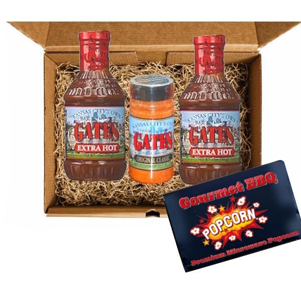 Gates Bar-B-Q Extra Hot BBQ Sauce - Spicy Kansas City Style BBQ Sauce for Grilling, Smoking & Dipping