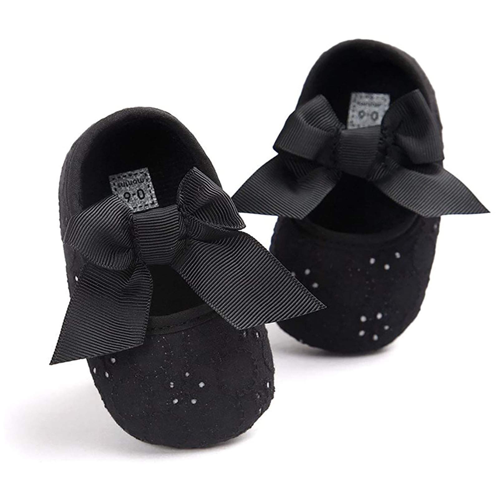 Lykmera Toddler Girl Sneakers - Soft Embroidered Bow Shoes for Baby (0-6 Months) - Perfect for Playtime & Outings