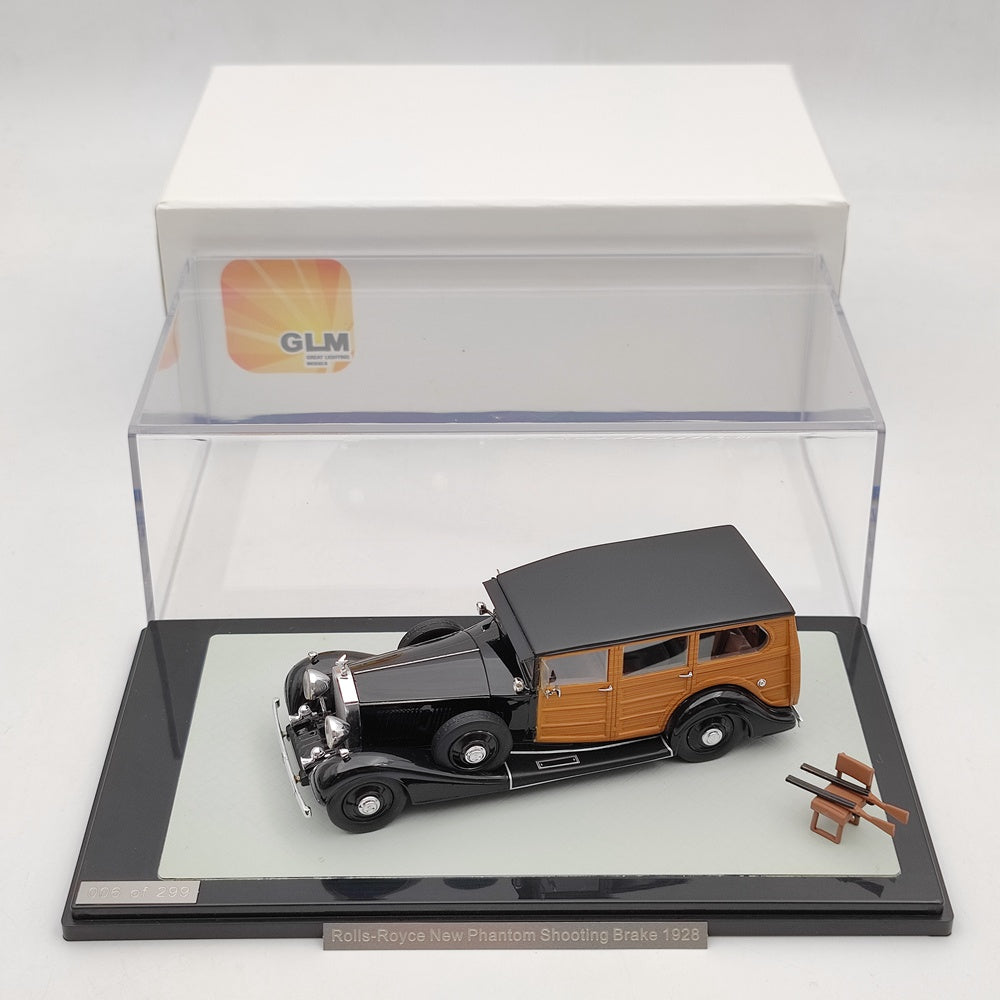 1/43 Scale 1928 Rolls Royce New Phantom Shooting Brake Resin Model Car - Limited Edition Collectible #43204702 | Perfect for Display, Car Enthusiast Gifts & Vintage Model Collections