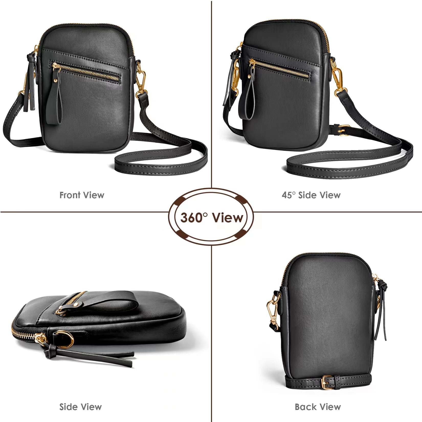 Stylish M-Plateau Crossbody Bags for Women & Men - Adjustable Strap Small Phone Purse - Perfect for Travel, Shopping & Everyday Use