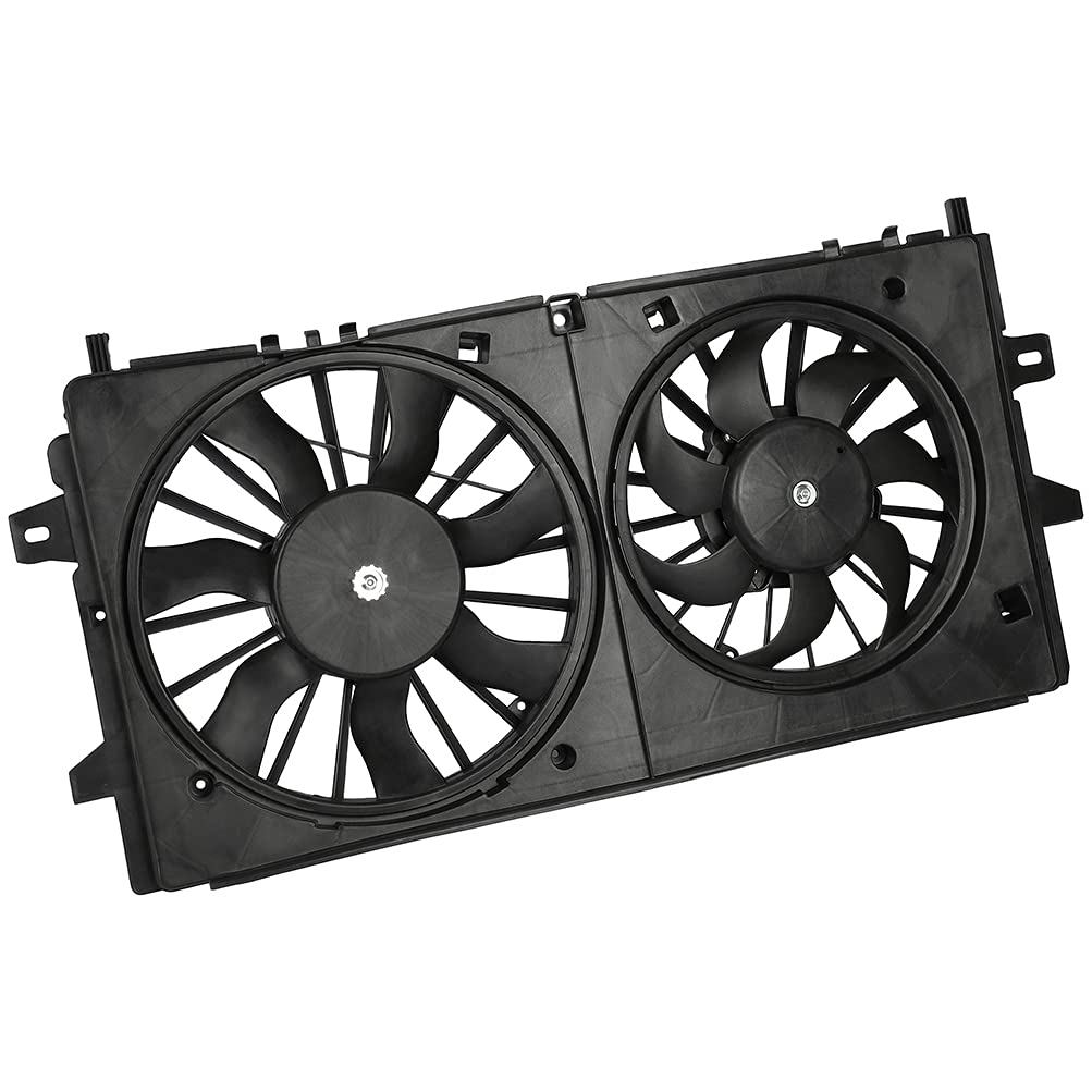 2005-2008 Pontiac Grand Prix 5.3L GXP Radiator Condenser Cooling Fan Assembly Replacement - Driver & Passenger Side (LH RH) - Perfect for Engine Overheating Prevention & Summer Driving