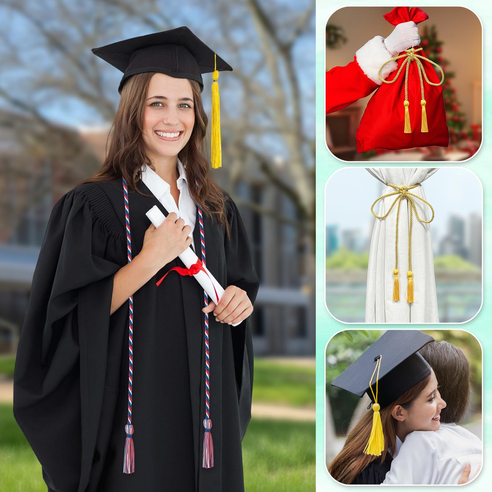2025 Graduation Honor Cords - Red, White & Blue 68
