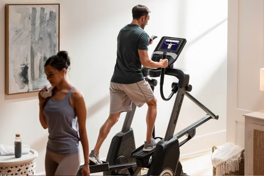 NordicTrack FS10i Elliptical Machine - Low Impact Cardio Trainer for Home Gym with Silent Stride Technology | Perfect for Small Spaces & Full-Body Workouts