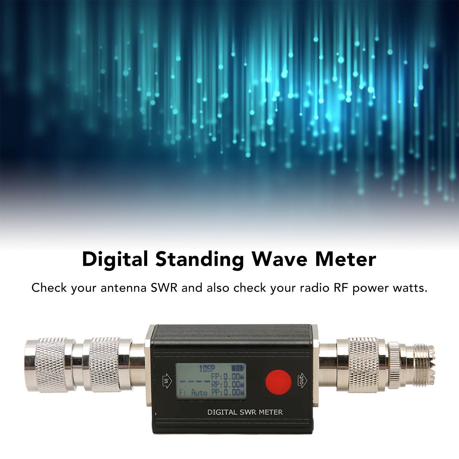 RD106P Digital SWR Meter 120W 80-999MHz VHF UHF Power Meter for Two Way Radios - Handheld Standing Wave Meter Compatible with DMR Walkie Talkies, Ham Radio & CB Antenna Tuning (Perfect for Field Testing & Radio Maintenance)