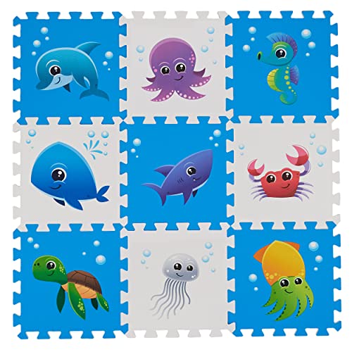 0-sea World Mat-9 Pieces