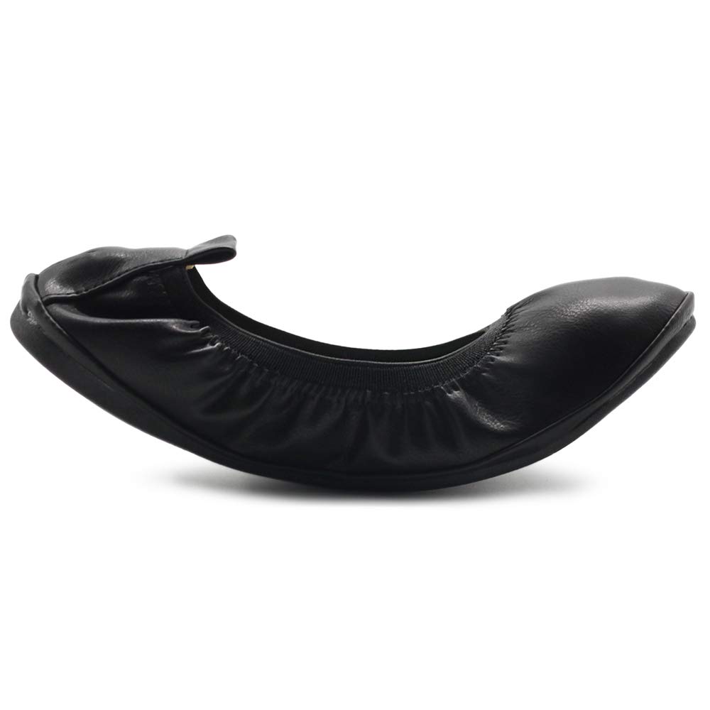 Ollio Women's Comfort Ballet Flats with Shoe Collar Pull Tab - Slip-On Loafers for Work, Office & Casual Wear