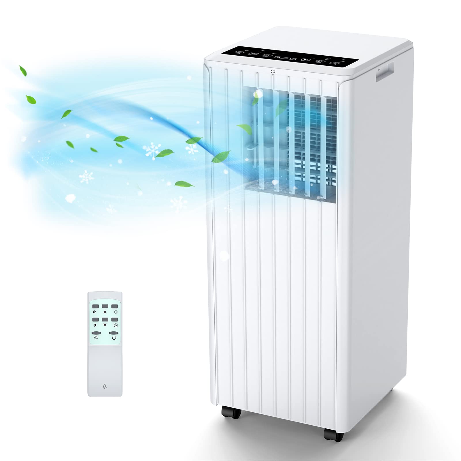 Portable Air Conditioner 7000 BTU - 3-in-1 Cooling, Dehumidifier 36L/24h, 2-Speed Fan, Digital Display, Remote Control, 24H Timer - Perfect for Home, Office, Bedroom - Stay Cool in Summer Heat & Reduce Humidity