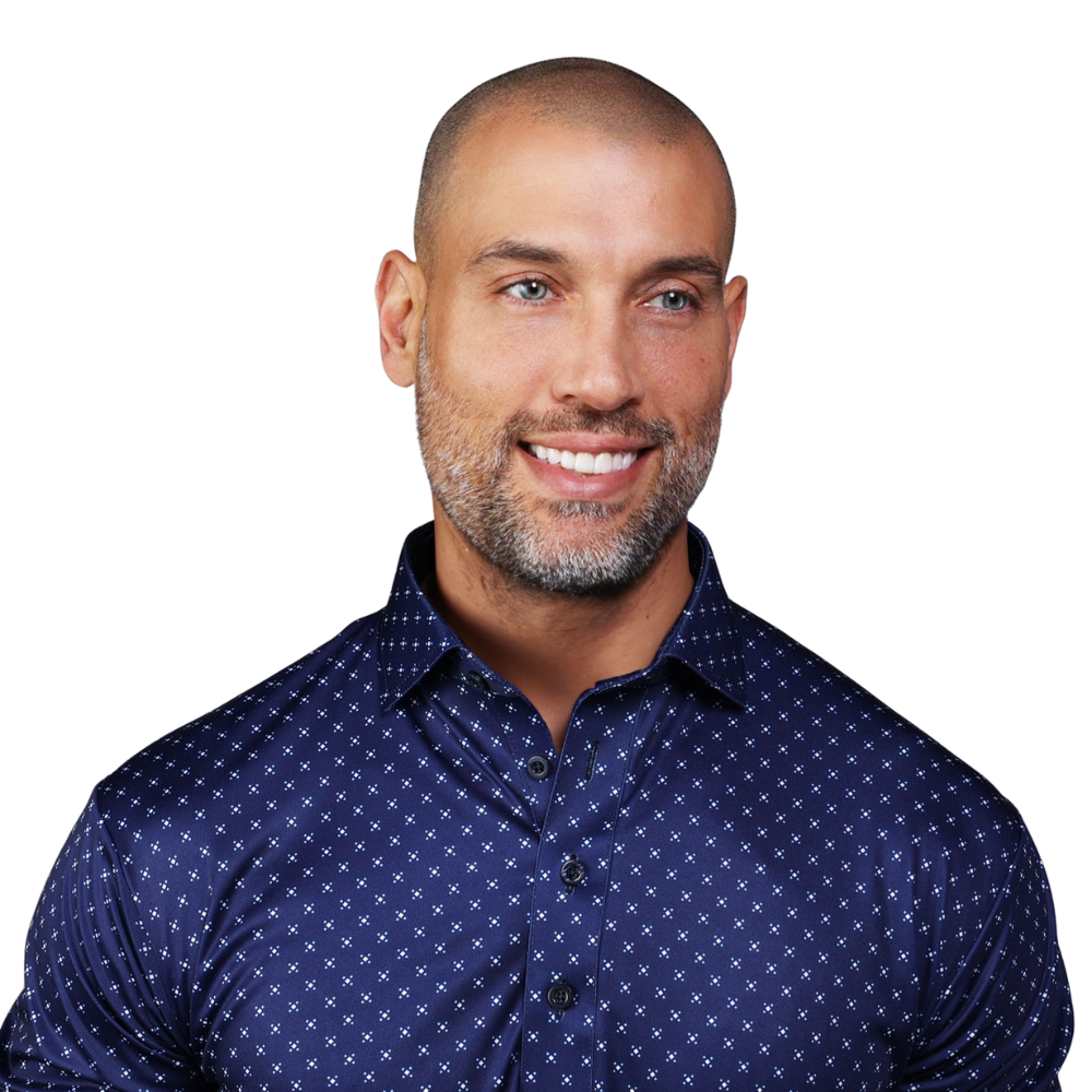 Men's Premium Pebble Beach Semi-Spread Collar Polo Shirt - Breathable & Comfortable for Golf, Casual Wear & Business Casual Outfits