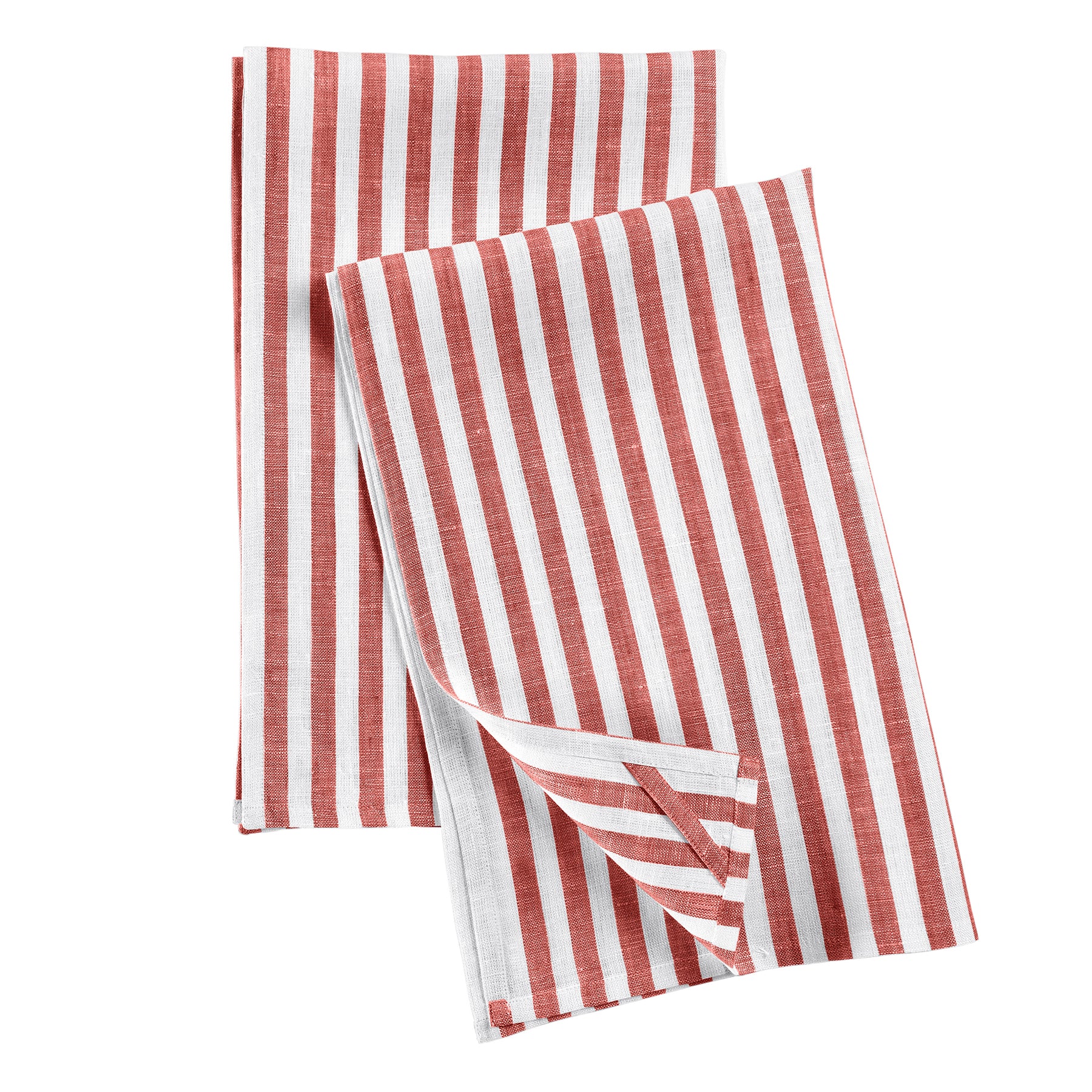 Amalfi Stripe Cotton Kitchen Towels Set of 2 - Absorbent Dish Towels for Drying Dishes, Cleaning & Decor - Perfect for Italian Kitchen, Farmhouse & Coastal Home Decor