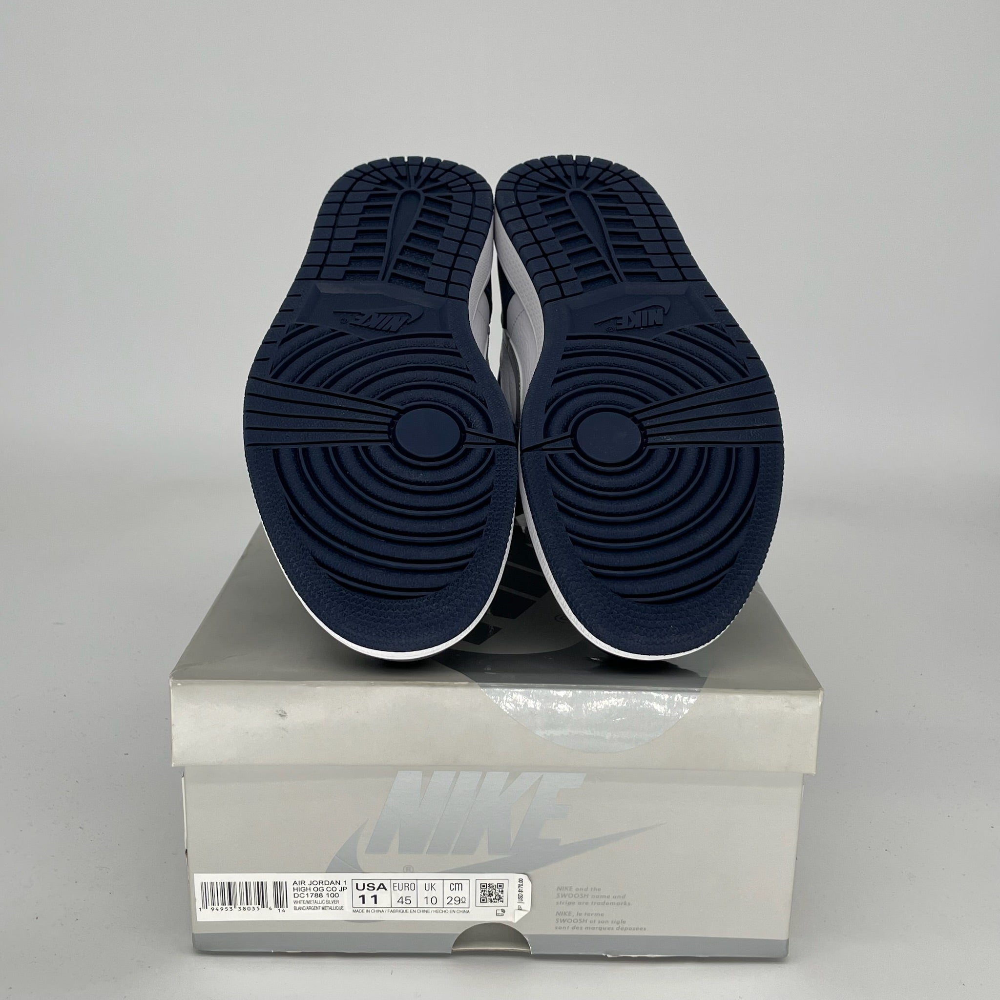 Original Air Jordan 1 CO JP Midnight Navy Men's Basketball Shoes Size 11 - DC1788-100 | Authentic Retro Sneakers for Streetwear & Basketball Enthusiasts