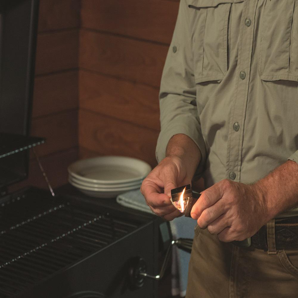 Premium Refillable Butane Lighter - Windproof & Waterproof - Perfect for Camping, Hiking, BBQ & Outdoor Adventures