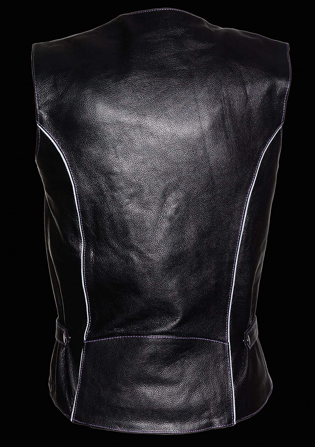 Milwaukee Women's Genuine Leather Vest - Stylish & Durable Jacket for Motorcycle Riding, Outdoor Adventures & Casual Fashion