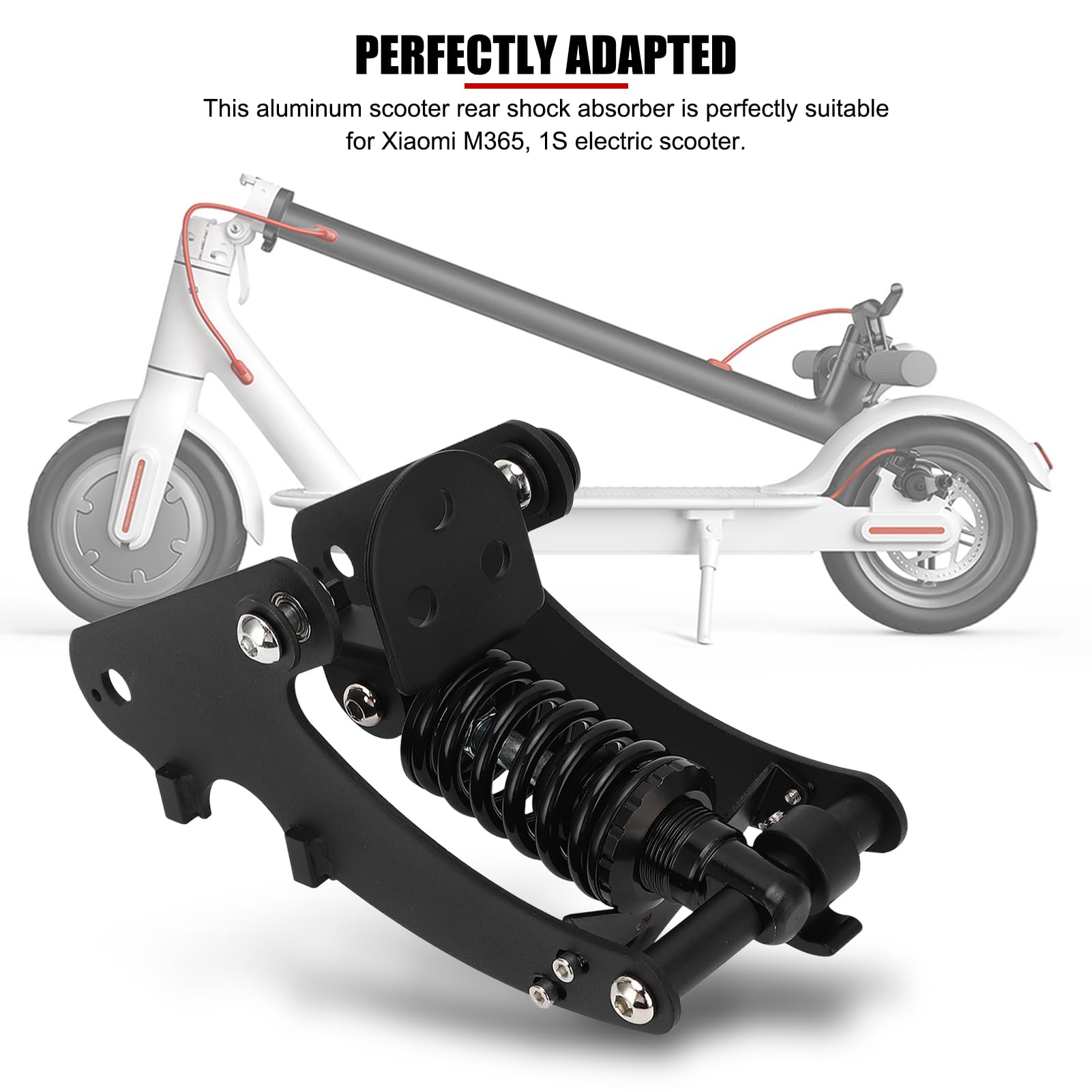 EVTSCAN Aluminum Alloy Rear Suspension Kit for Xiaomi M365 & 1S Electric Scooters - High Density Shock Absorber for Smoother Ride | Perfect for Commuting & Urban Travel