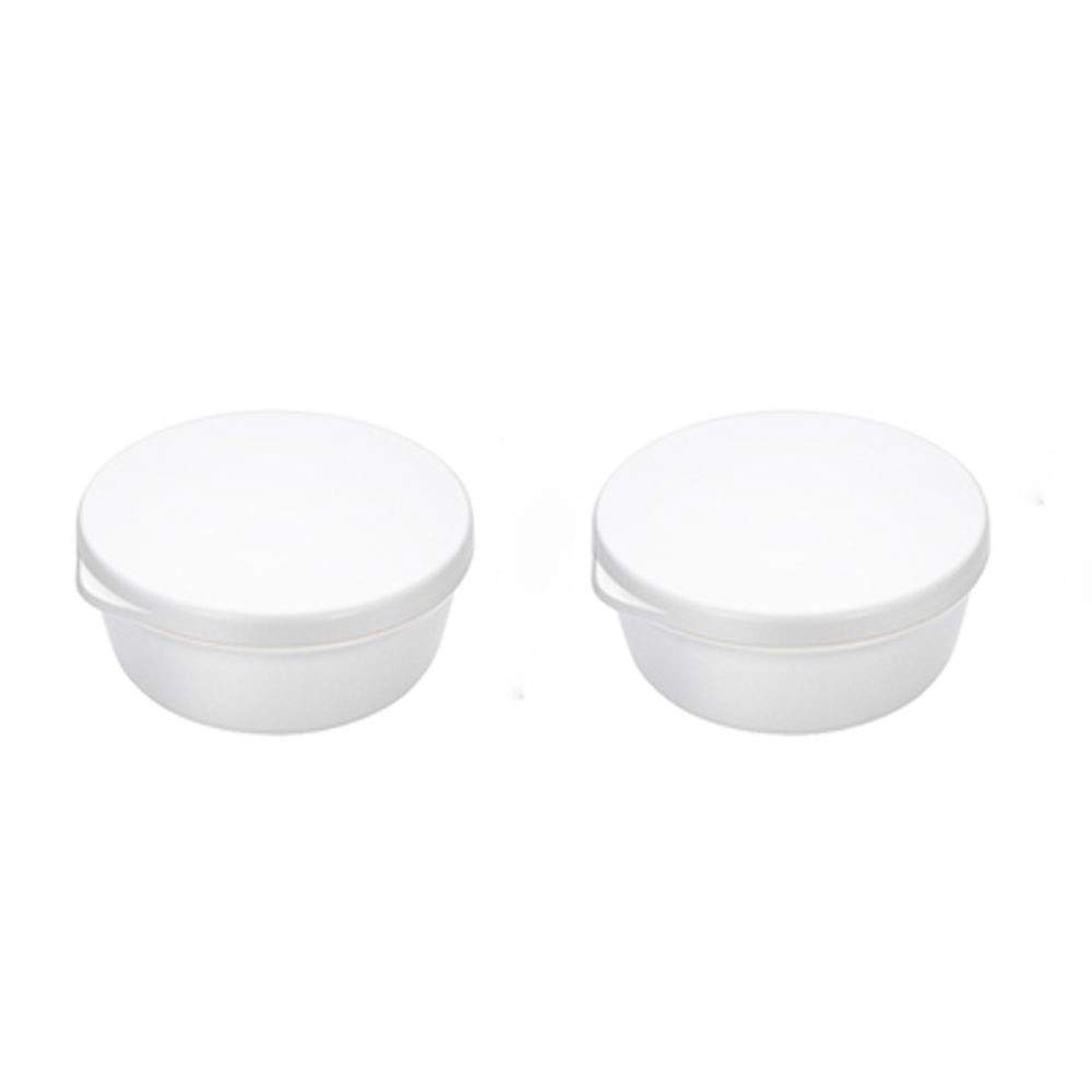Waterproof Portable Soap Holder & Travel Soap Case - Compact Shower Soap Tray for Home, Gym, Camping, Car & Outdoor Use - White (2 Small) - Ideal for Travel, Bathroom Organization & On-the-Go Hygiene