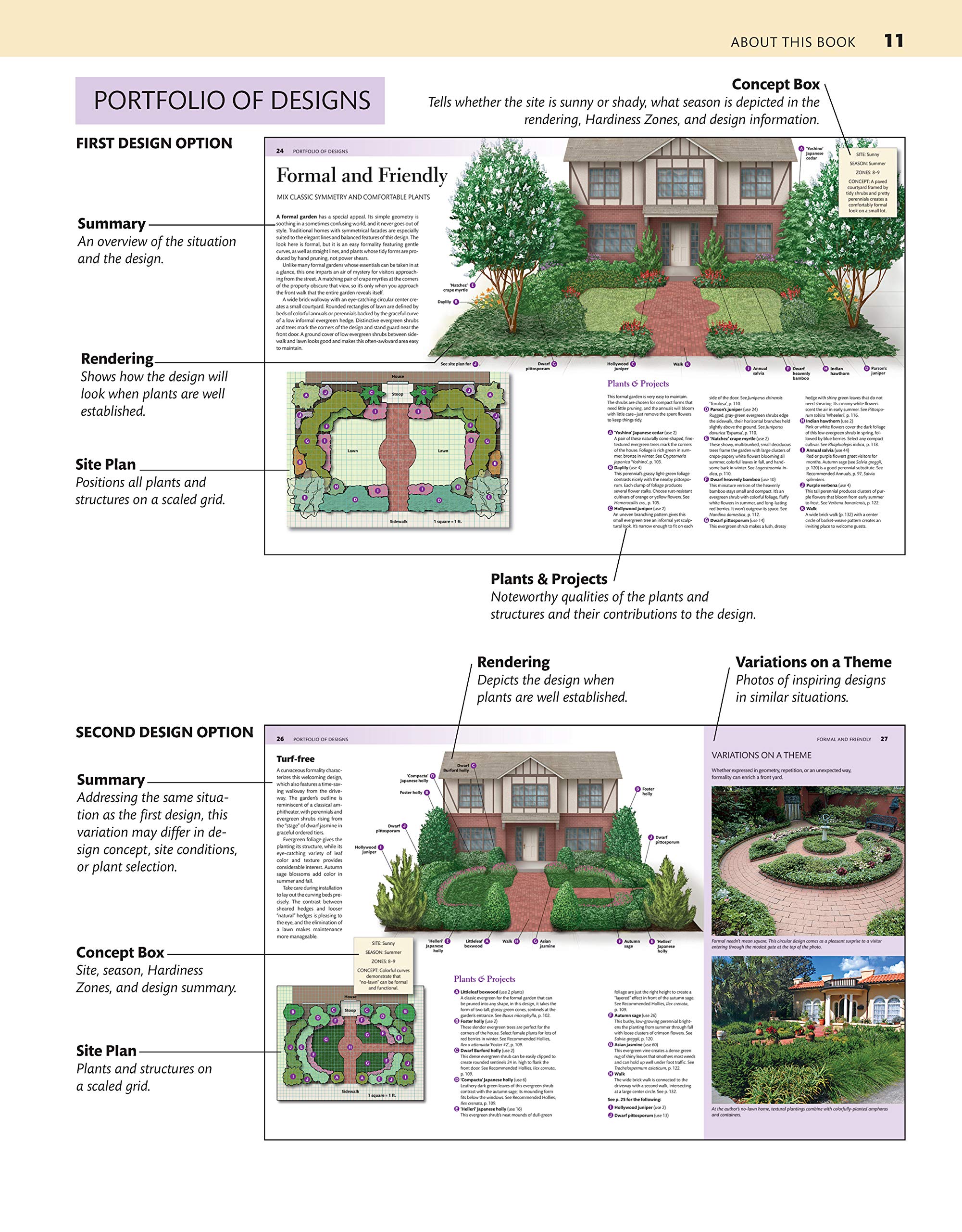 Southern Coastal Home Landscaping Guide - 38 Landscape Designs with 160+ Salt-Tolerant Plants for AL, GA, FL, LA, MS, SC & TX | 375 Photos & Illustrations | Perfect for Beachfront Homes & Coastal Gardens