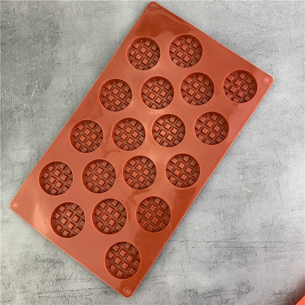 Lehaha 18-Cavity Silicone Waffle Mold - Nonstick Baking Pan for Waffles, Cakes, Cookies & Chocolate - Perfect for Home Baking, Party Treats and DIY Desserts