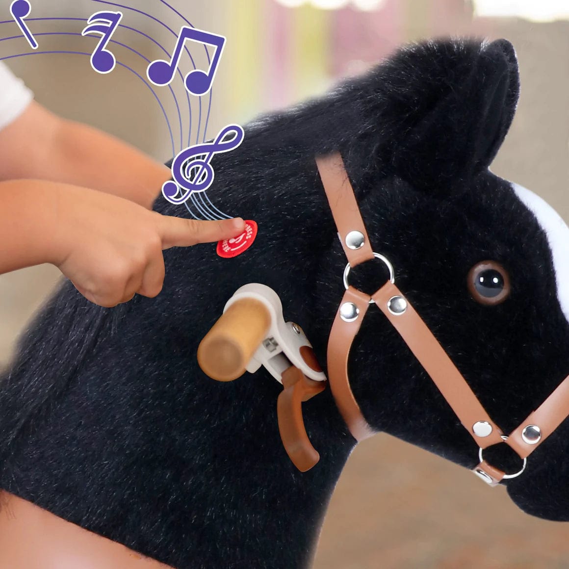 Ponycycle Ride-On Toy for Kids Ages 3-5 | Interactive Rocking Horse with Realistic Sounds | Perfect for Indoor Play, Birthday Gifts & Preschool Learning Activities