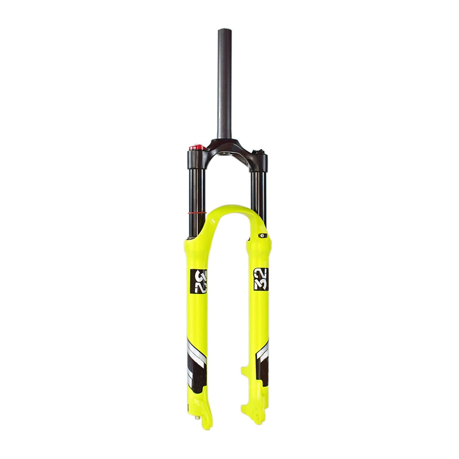 26/27.5/29 Inch Air Pressure Mountain Bike Forks - 130mm Travel, QR 9x100mm - Shock Absorber Suspension for Outdoor Sports & Trail Riding
