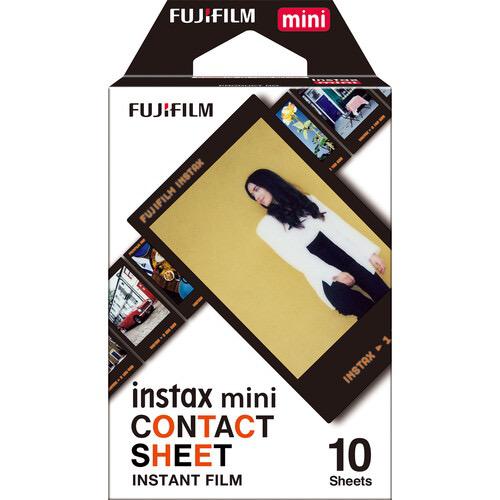 FUJIFILM INSTAX MINI Instant Film for Contact Sheets - Pack of 10 Sheets - Compatible with All INSTAX MINI Cameras - Perfect for Photo Albums, Scrapbooking & DIY Projects