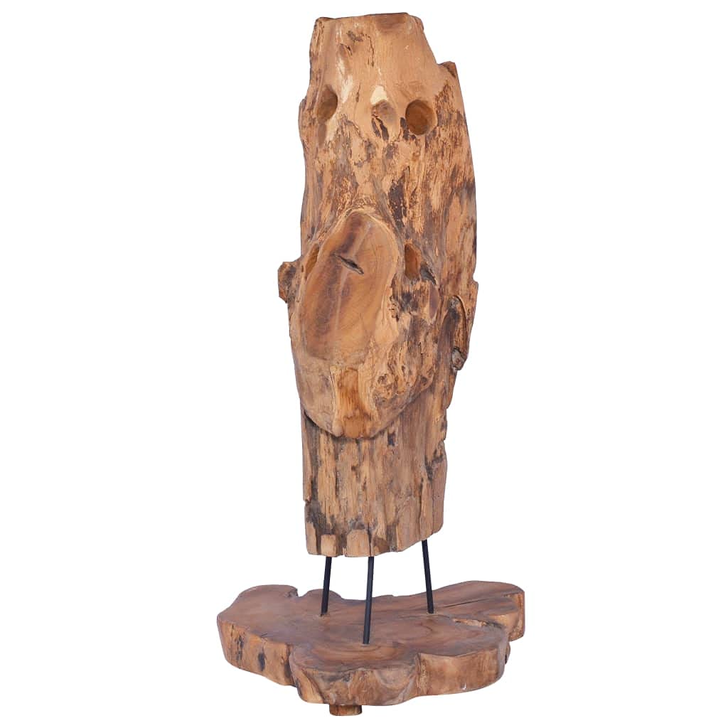 Premium Teak Wood Wine Rack for 8 Bottles - 15.7