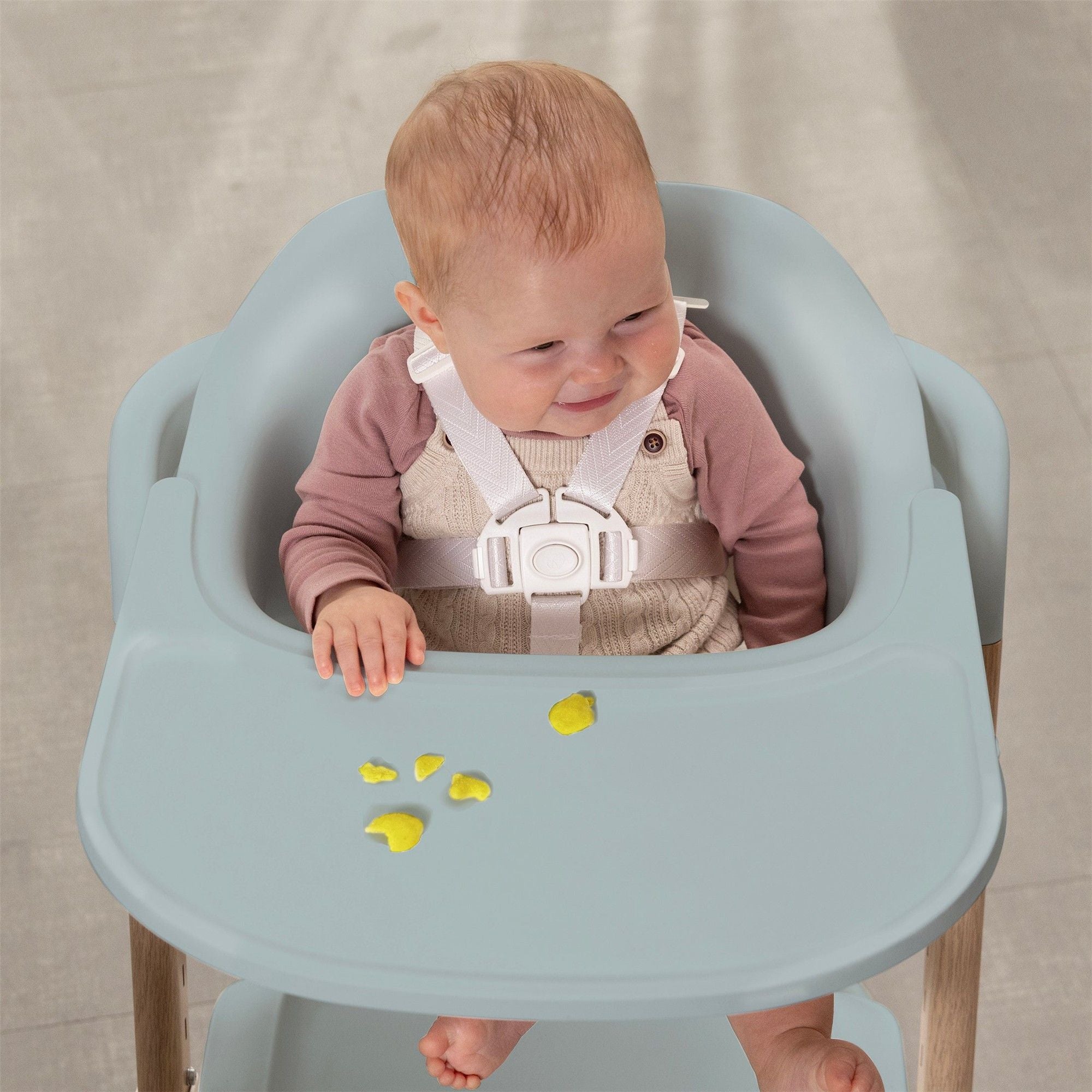 Evenflo Right Seat Multistage High Chair for Babies & Toddlers - Adjustable Height, Easy to Clean, Convertible Baby Feeding Chair for Home & Restaurant Use
