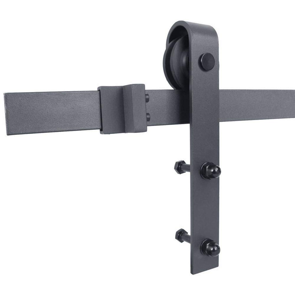 TMS Z Bar Solid Knotty Pine Wood Sliding Barn Door with Hardware Kit - 84