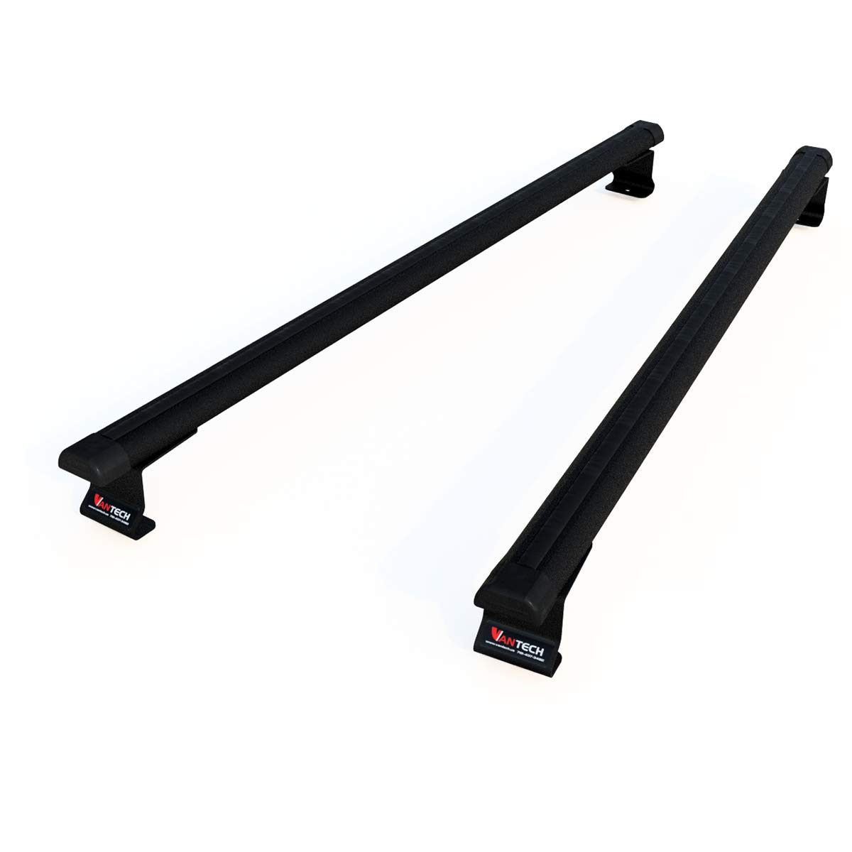 J1000 Aluminum Ladder Roof Rack 2-Bar System for 2014-Newer Ford Transit Connect - Heavy Duty Black Roof Rack for Van Ladders, Kayaks & Cargo - Perfect for Roof Mounting, Outdoor Adventures & Work Vehicles
