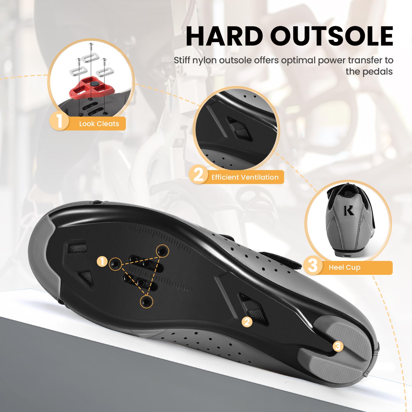 Men's & Women's SPD & Delta Compatible Cycling Shoes for Peloton Bikes - Indoor/Outdoor Spin & Road Bike Shoes with 3-Bolt Cleats - Perfect for Gym, Studio & Outdoor Cycling Workouts