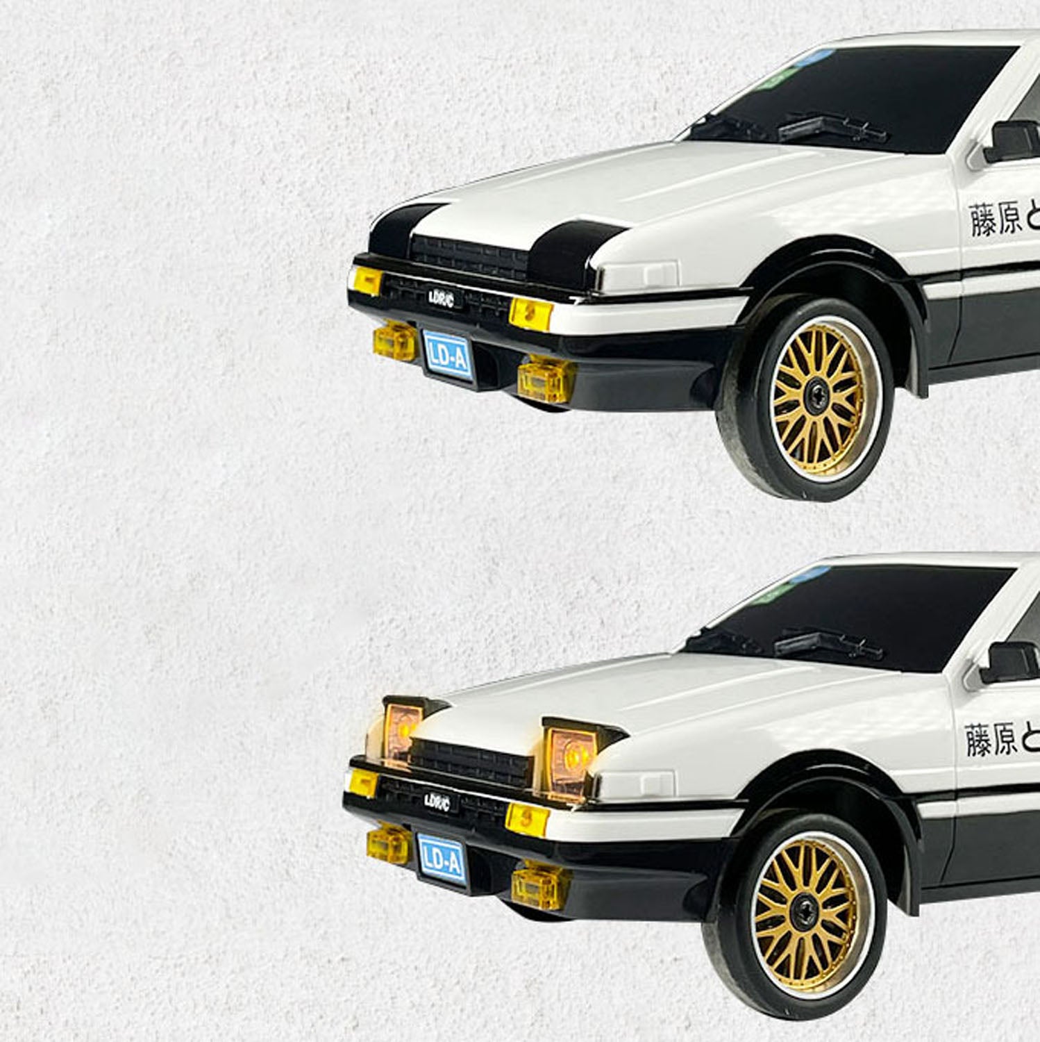 1/18 LDRC 2.4G Remote Control Drift Car - AE86 Model RWD High-Speed RC Race Car (10KM/H) with Flip Lights, USB Rechargeable Battery - Perfect for Indoor/Outdoor Racing, Drifting Practice, and Collectible Gifts for RC Enthusiasts