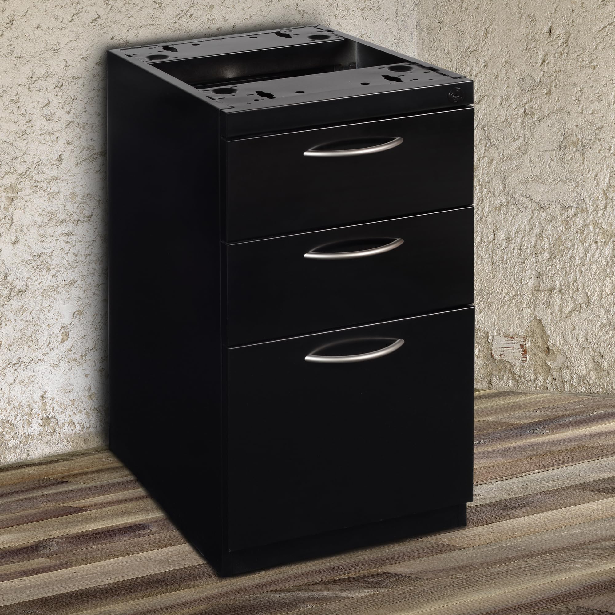 Regency Fusion Box File Pedestal - Black Office Organizer | Perfect for File Storage & Workspace Organization