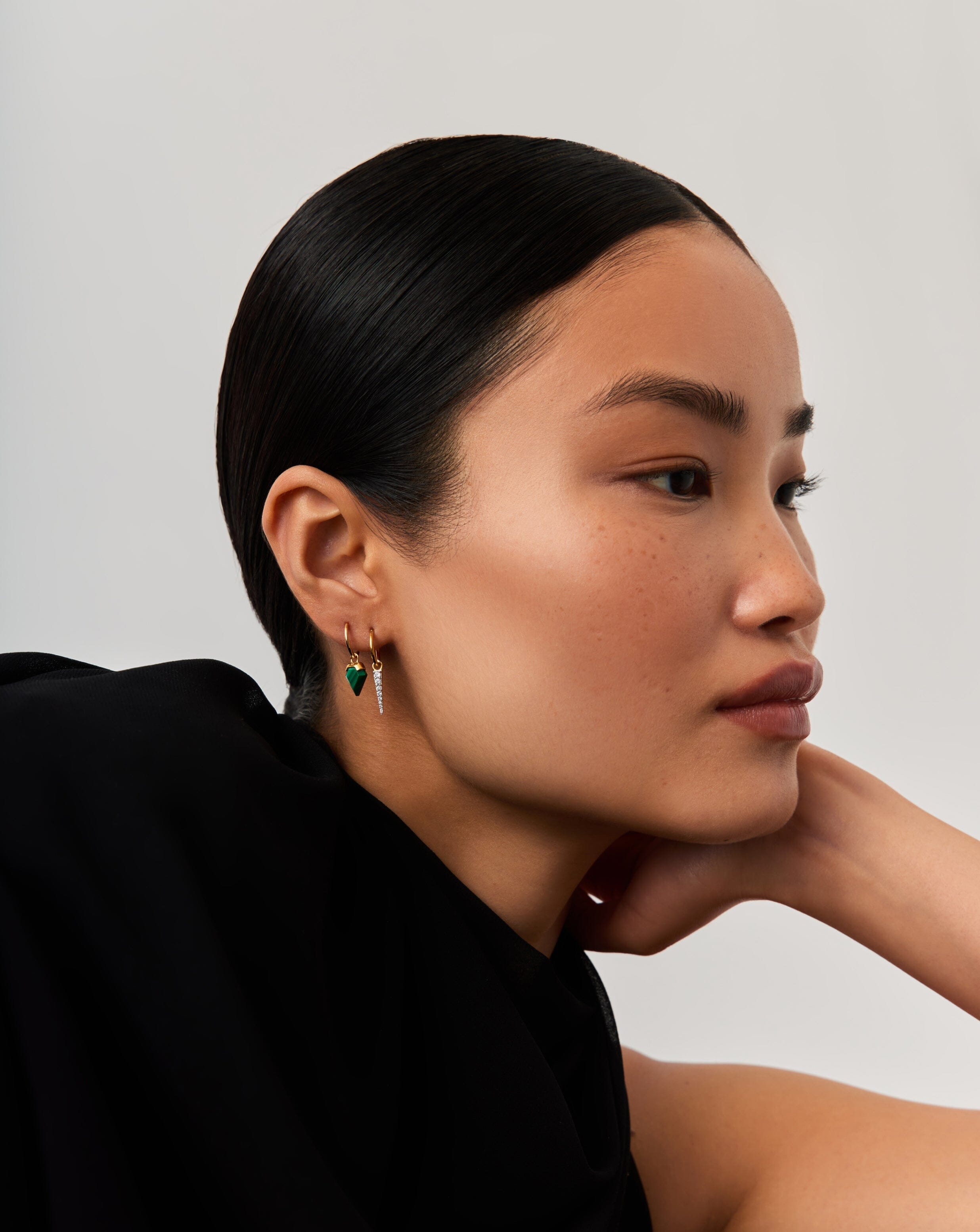 Shield & Spike Charm Hoop Earrings Set | 18k Gold Vermeil Jewelry for Women | Perfect for Parties, Weddings & Everyday Wear