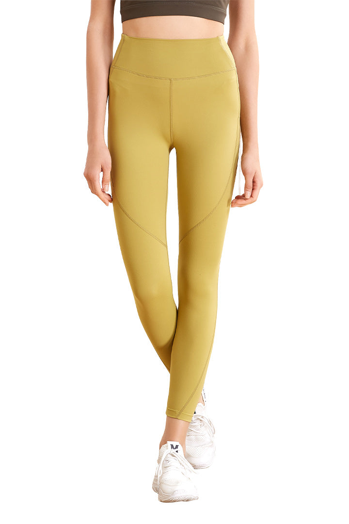 High Waist 7/8 Naked Feeling Workout Leggings for Women - Seamless Yoga Pants, Gym Running & Lounge Wear - Comfortable & Breathable for Fitness, Yoga, and Everyday Use